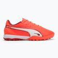 Buty piłkarskie męskie PUMA King Match TT glowing red/ puma white/ red fire 2