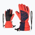 Rękawice narciarskie dziecięce ZIENER Laval Aquashield AW fiery red 8