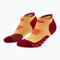 Skarpety kompresyjne damskie CEP Run No Show 5.0 marigold/burgundy