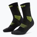 Skarpety kompresyjne męskie CEP Run Mid Cut 5.0 black/lime