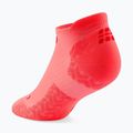 Skarpety kompresyjne męskie CEP Ultralight No Show 4.0 neon coral/red 3