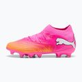 Buty piłkarskie dziecięce PUMA Future 9 Pro FG/AG Jr poison pink/puma wht/sun stream/bright aqua/puma blk 8