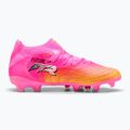 Buty piłkarskie dziecięce PUMA Future 9 Pro FG/AG Jr poison pink/puma wht/sun stream/bright aqua/puma blk 9