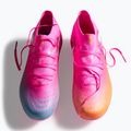 Buty piłkarskie dziecięce PUMA Future 9 Pro FG/AG Jr poison pink/puma wht/sun stream/bright aqua/puma blk 13