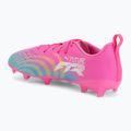 Buty piłkarskie dziecięce PUMA Future 9 Play FG/AG Jr poison pink/puma wht/sun stream/bright aqua/puma blk 3