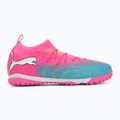 Buty piłkarskie dziecięce PUMA Future 9 Match TT + Mid Jr poison pink/puma wht/sun stream/bright aqua/puma blk 2
