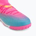 Buty piłkarskie dziecięce PUMA Future 9 Match TT + Mid Jr poison pink/puma wht/sun stream/bright aqua/puma blk 7