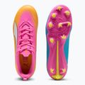Buty piłkarskie dziecięce PUMA Ultra 6 Play FG/AG Jr poison pink/puma wht/sun stream/bright aqua/puma blk 13