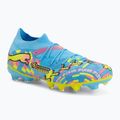 Buty piłkarskie PUMA Future 9 Match Advanced Level FG/AG puma white/blue glimmer/pink glimmer/yellow alert