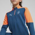 Bluza piłkarska dziecięca PUMA Neymar JR Creativity 1/4 Zip Top ocean tropic/hot heat 7