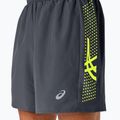 Spodenki do biegania męskie ASICS Icon performance carrier grey/safety yellow 5