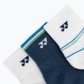 Skarpety YONEX 19236 Quarter 3 pary navy/white/green 7