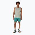 Koszulka do biegania męska ASICS Fujitrail Singlet white sage/rainy lake 2