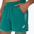 Spodenki do biegania męskie ASICS Road 2N1 5IN rainy lake/light teal 5