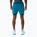 Spodenki do biegania męskie ASICS Road 2N1 5IN tranquil teal/dark teal/yamabuki 3