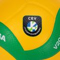 Piłka do siatkówki Mikasa V200W CEV yellow/green rozmiar 5 3