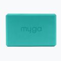 Kostka do jogi Myga Foam Block turkusowy