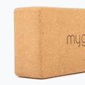 Kostka do jogi Myga Cork Block brązowy 4