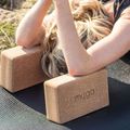 Kostka do jogi Myga Cork Block brązowy 11