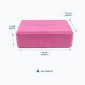 Kostka do jogi Myga Foam Block różowy 5