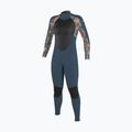Pianka do pływania dziecięca O'Neill Girls Epic 4/3 Back Zip Full copen blue/painted tropics/copen blue