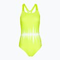 Strój pływacki jednoczęściowy damski Speedo Printed Medalist green/white
