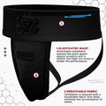 Ochraniacz krocza RDX Groin Guard Supporter H1 full black 4