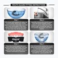 Ochraniacz szczęki RDX Mouth Guard white/black 6