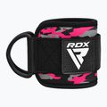 Paski z hakami na kostkę RDX A4 Ankle Straps For Gym Cable Machine pink 2