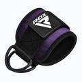 Paski z hakami na kostkę RDX A4 Ankle Straps For Gym Cable Machine purple 3