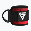 Paski z hakami na kostkę RDX A4 Ankle Straps For Gym Cable Machine red 2