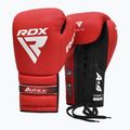 Rękawice bokserskie RDX Apex Lace Up Training Sparring Boxing red