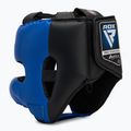 Kask bokserski RDX Apex Boxing Head Gear With Nose Protection Bar blue 3