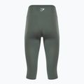 Legginsy treningowe damskie Gymshark Training Cropped obsidian/green 2
