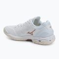 Buty do piłki ręcznej damskie Mizuno Wave Stealth V white/rose/snow white 3