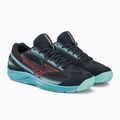 Buty do tenisa Mizuno Break Shot 4 AC collegiate blue/ soleil/ tanager turquoise 4