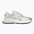 Buty damskie KARL LAGERFELD Orion Sidetrim white leather/textile w/silver 2