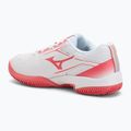 Buty do tenisa dziecięce Mizuno Break Shot 5 Jr CC white/blue granite/calypso coral 3
