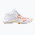 Buty do siatkówki damskie Mizuno Wave Lightning Z8 Mid white/calypso coral/pale banan 8
