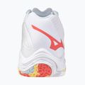 Buty do siatkówki damskie Mizuno Wave Lightning Z8 Mid white/calypso coral/pale banan 10
