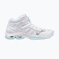 Buty do siatkówki damskie Mizuno Wave Voltage 2 Mid white/blue tint 8