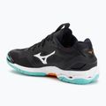 Buty do piłki ręcznej Mizuno Wave Stealth 6 black/tangelo/ice green 3