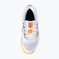 Buty dziecięce Mizuno Stealth Star 3 white/fiery coral 2/citrus 12
