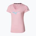 Koszulka do biegania damska Mizuno Core Runbird Tee bleached mauve