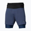 Spodenki do biegania męskie Mizuno Trail Multipocket 2in1 estate blue