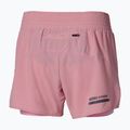 Spodenki do biegania damskie Mizuno Active 2in1 4.5 rose elegance 3