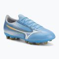 Buty piłkarskie dziecięce Mizuno Alfa III Select Jr FG celeste/white