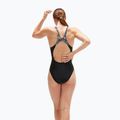 Strój pływacki jednoczęściowy damski Speedo Allover Digital Recordbreaker black/usa charcoal/shark grey/white 5