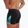 Bokserki pływackie męskie Speedo Allover Digital V-Cut Aquashort black/true cobalt 7