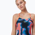 Strój pływacki jednoczęściowy damski Speedo Allover Fixed Crossback true navy/siren red/punch blue 9